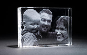 3d Crystal Family Portrait